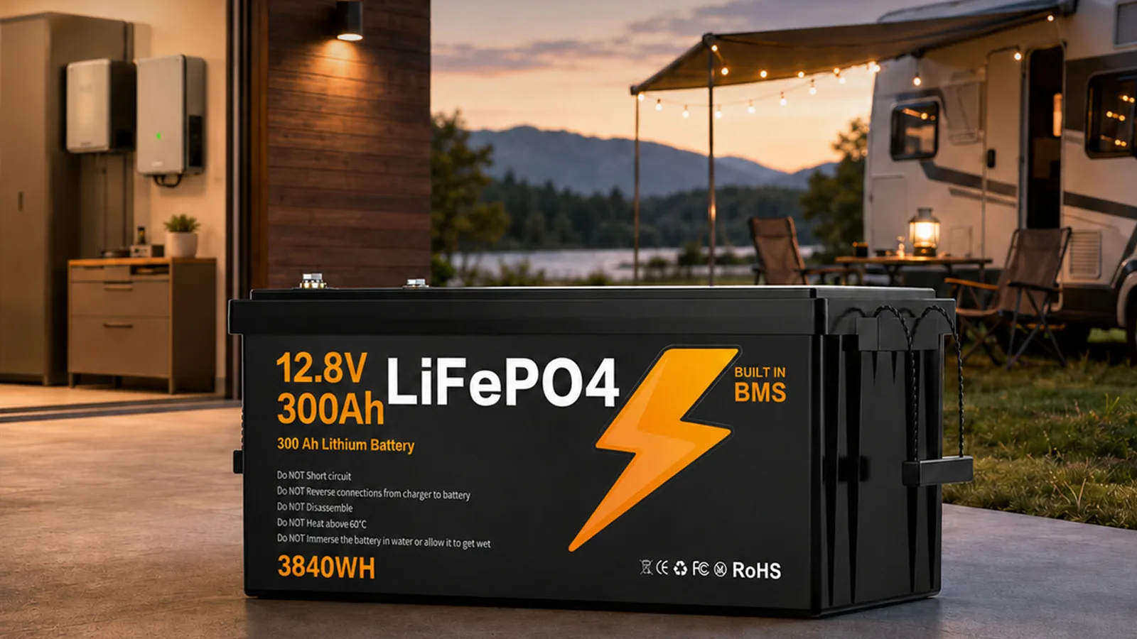 BZ0003-LFP-300A LiFePO4 バッテリー — 使用イメージ