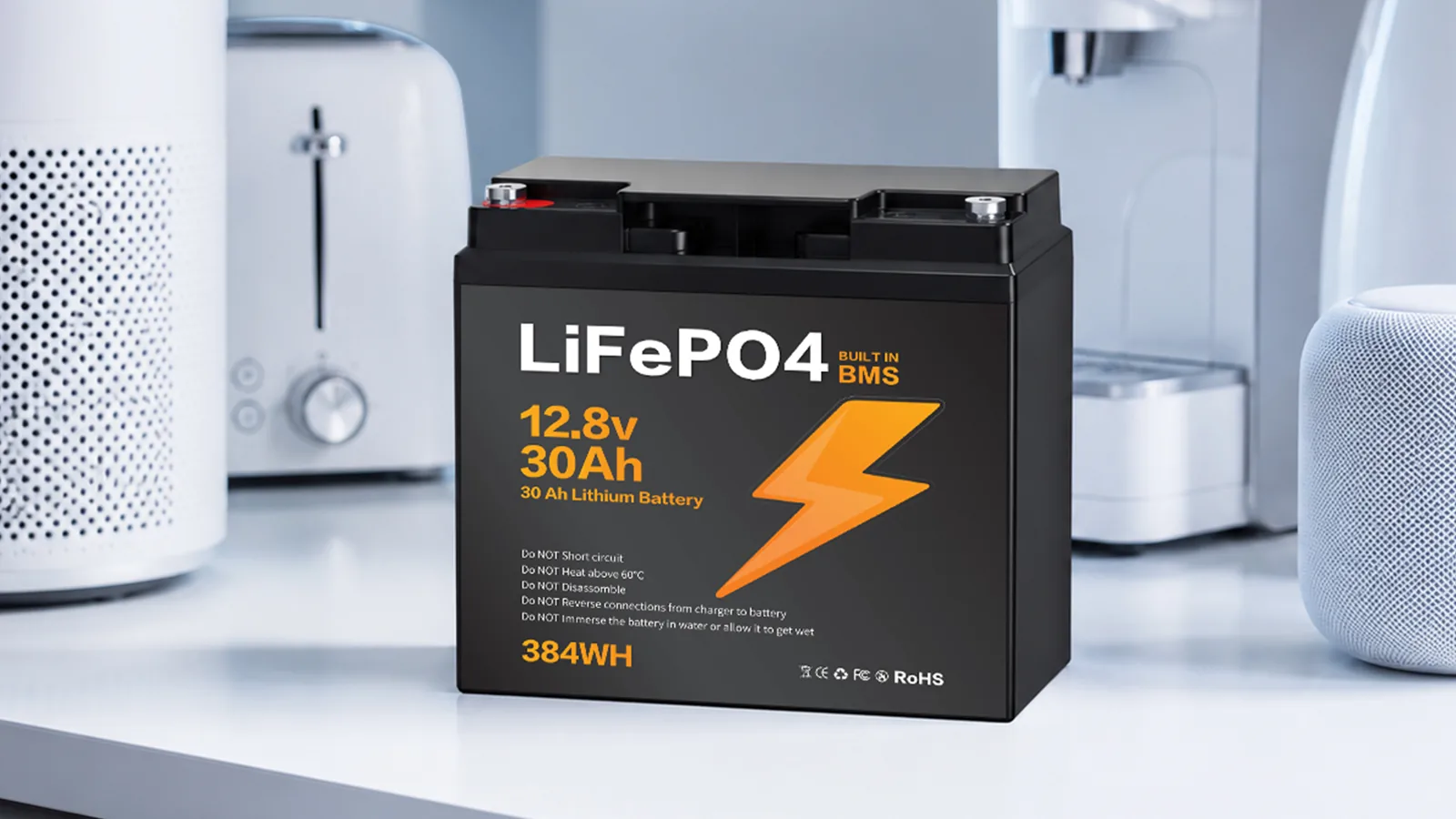 BZ0037-LFPTS-30A LiFePO4-Batterie — im Einsatz