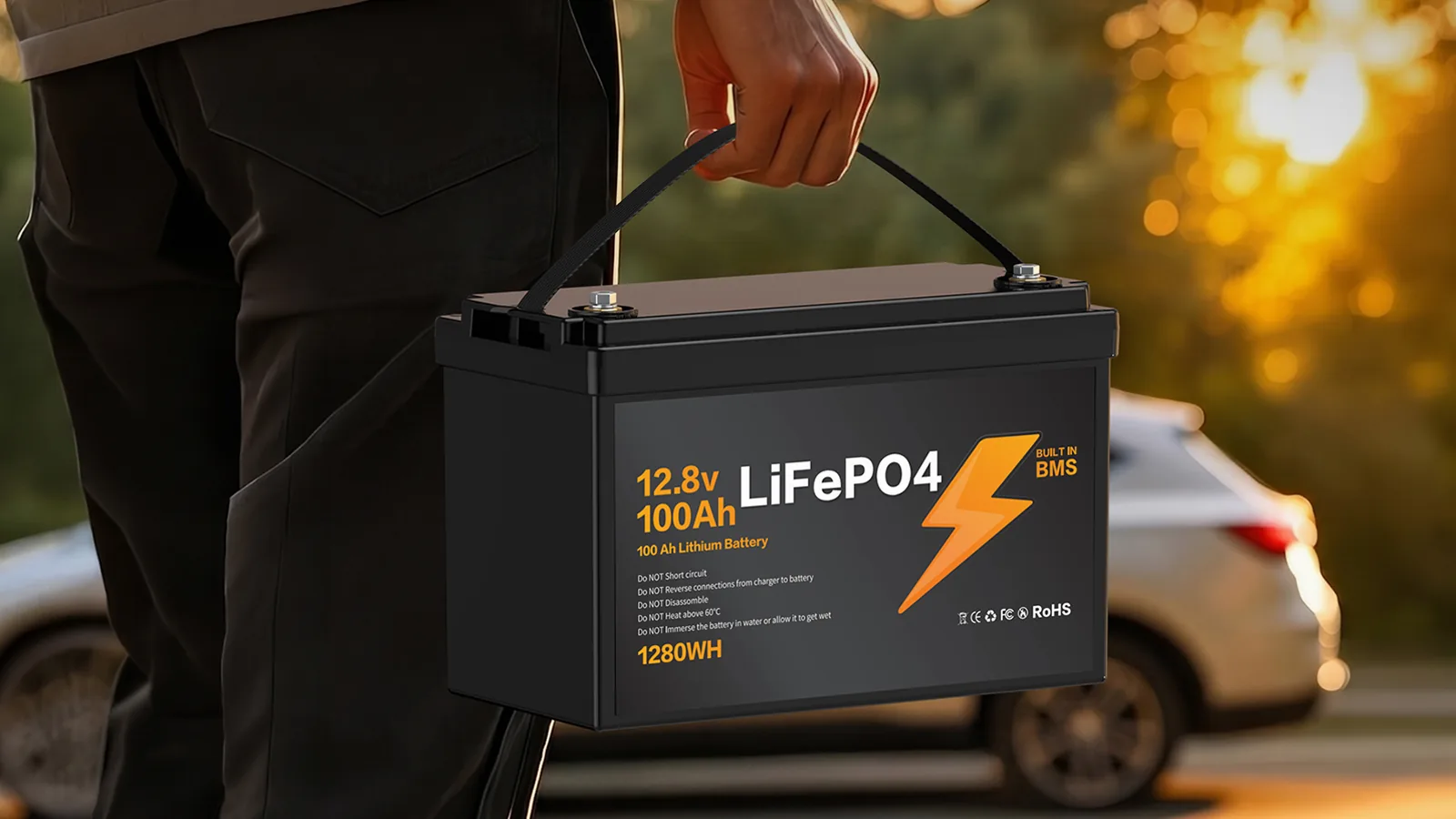 LS-L100AH بطارية LiFePO4 — قيد الاستخدام